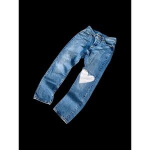 Levis 501 Womens Jeans 27 150th Anniversary Heart Patch Button Fly